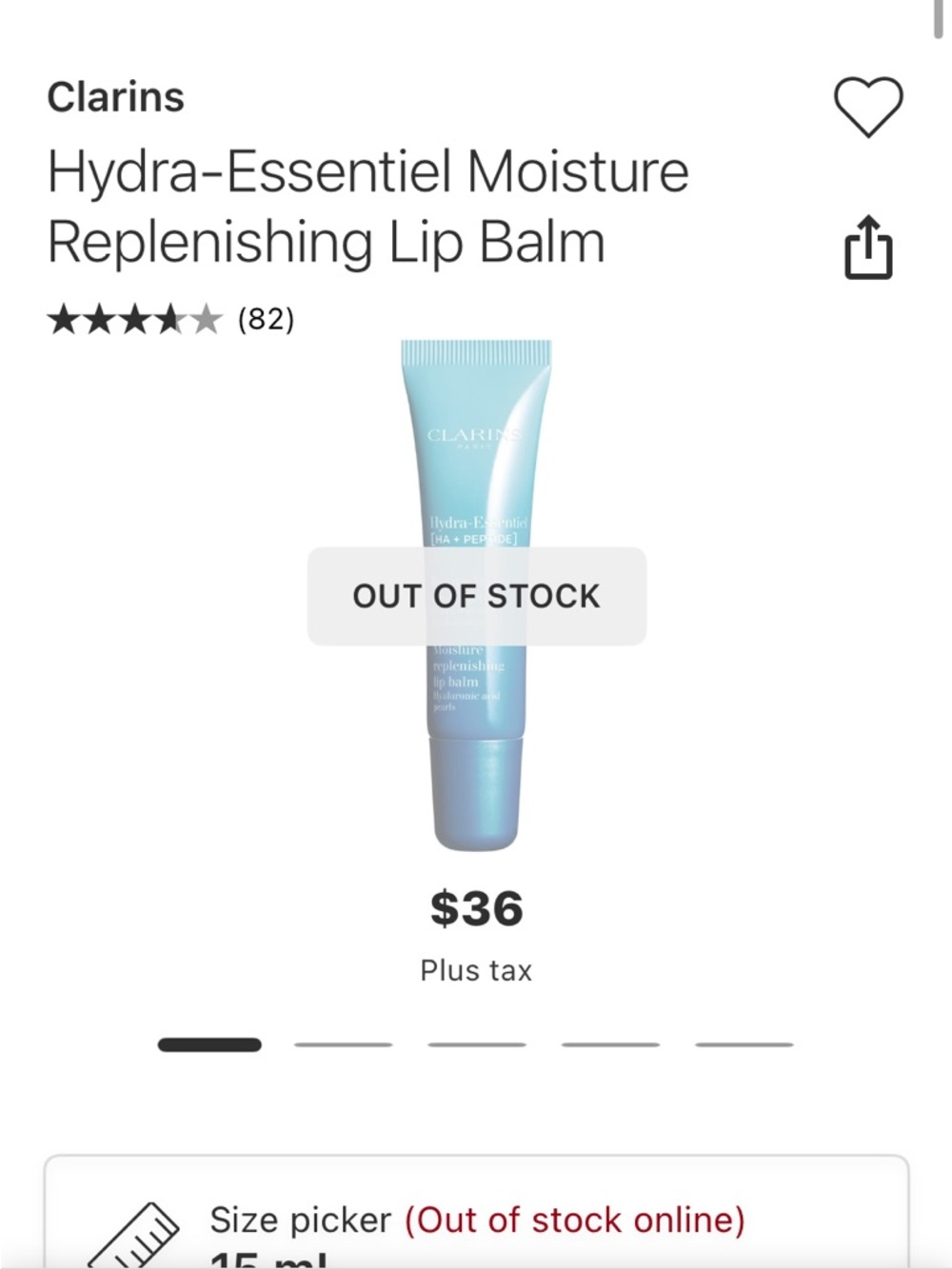 2/39$ Clarins Hydra-Essentiel Moisture Replenishing Lip Balm - Picture 2 of 6
